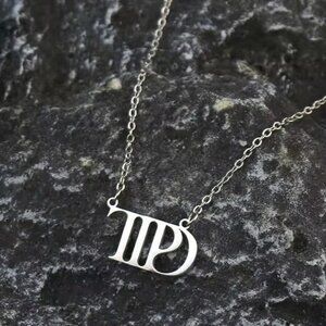 NEW Taylor Swift Inspired TTPD Silver Necklace
